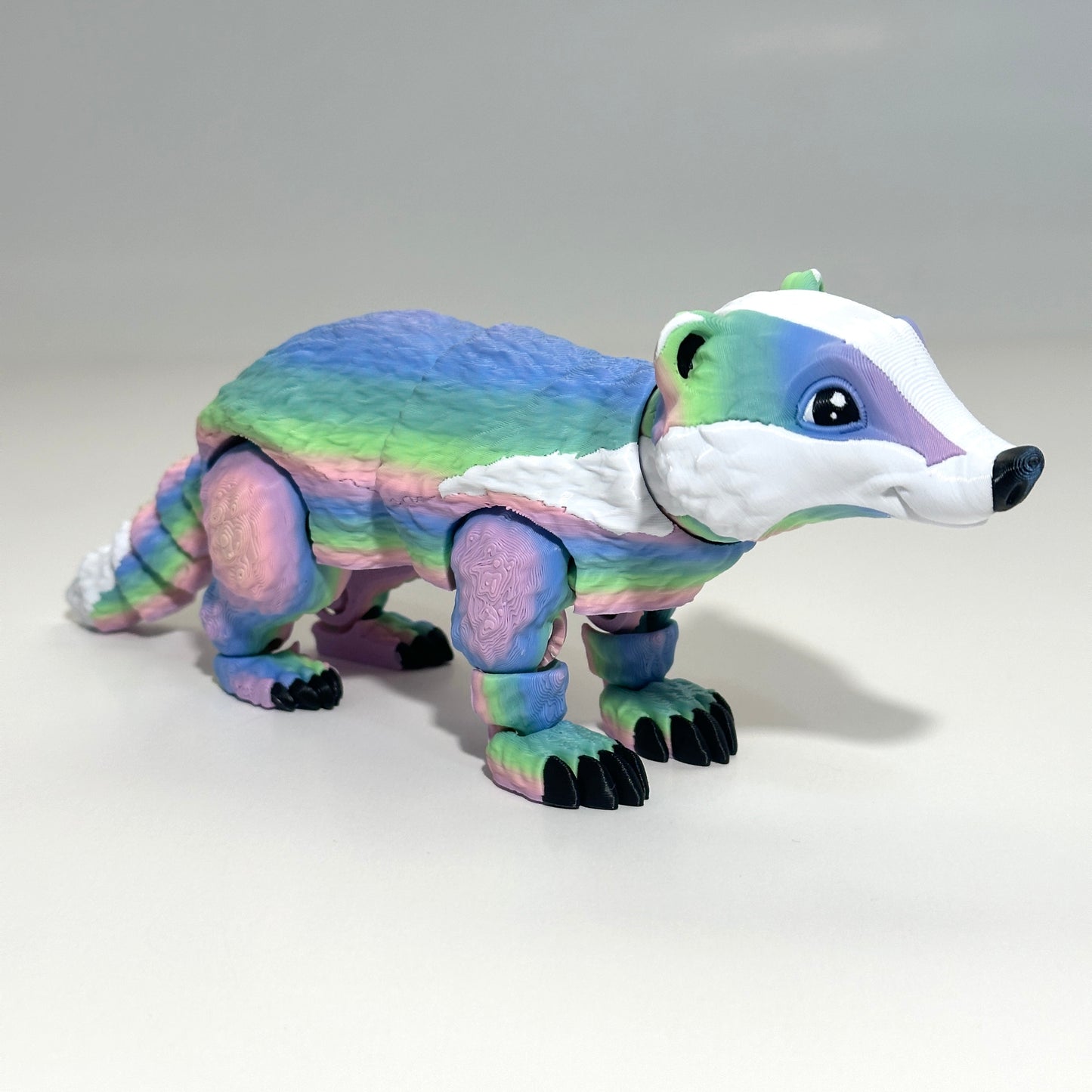 Flexi Badger - 3D Printed Articulating Figure