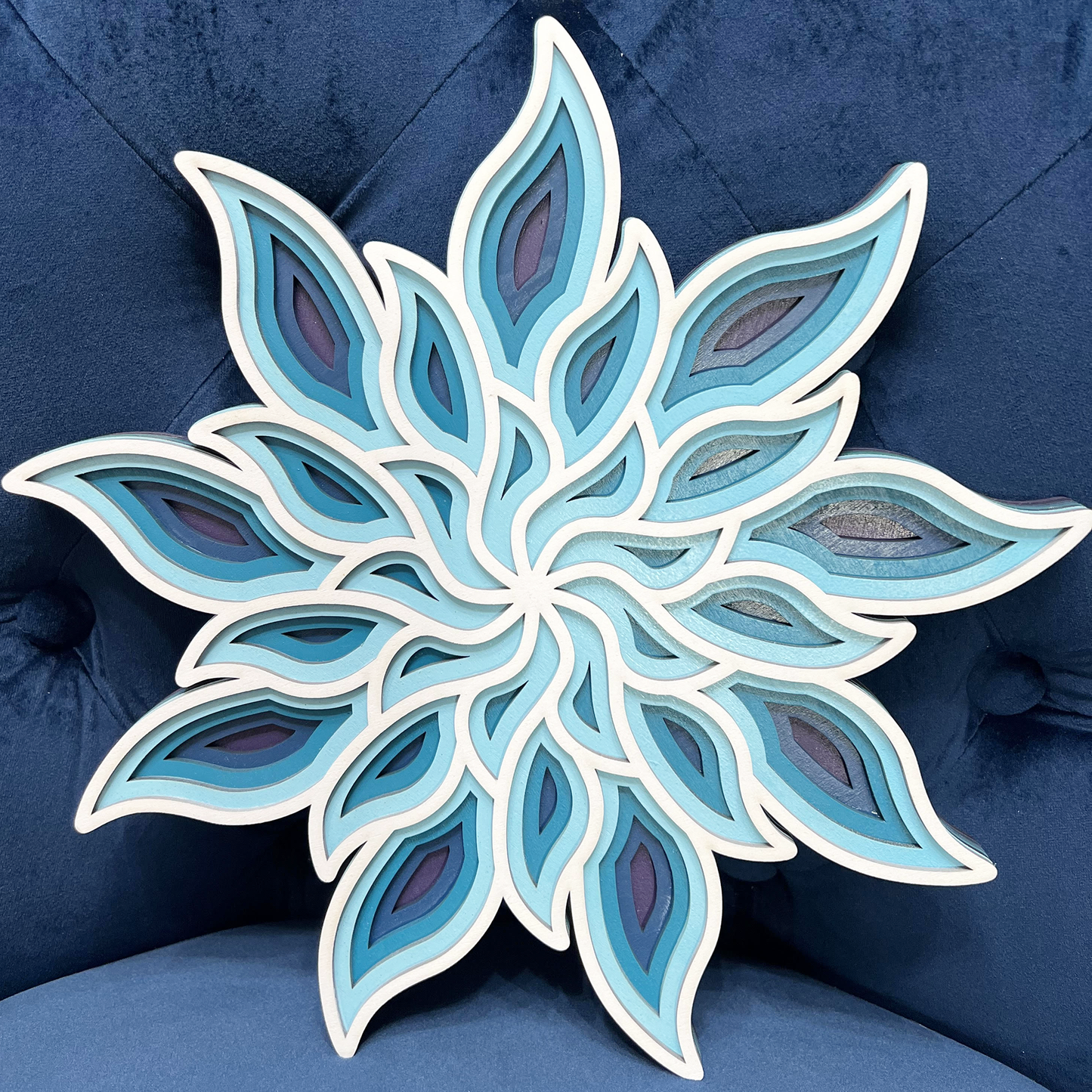 Laser Cut Layered Flower Mandala
