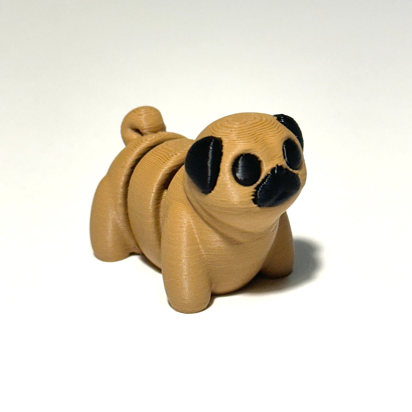 Tiny Pug - 3D Printed Articulating FIgure