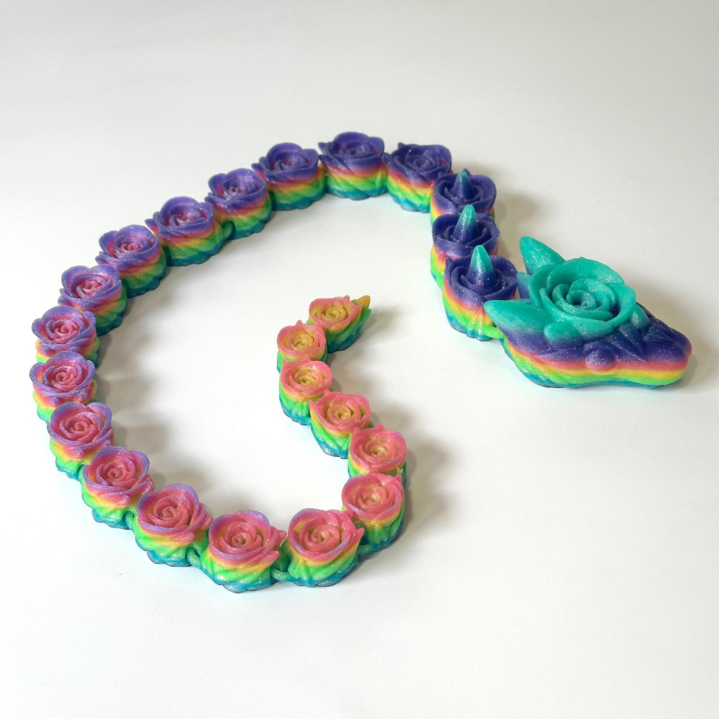 Large Rose Snake - 3D Printed Figurine