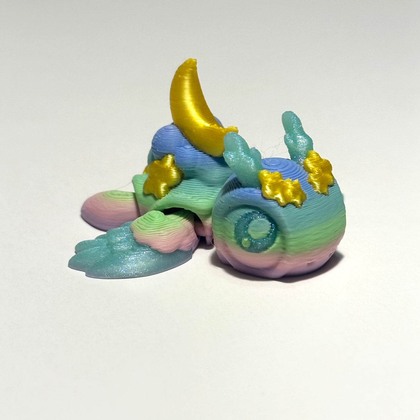 Tiny Dreamy Turtle - 3D Printed Articulating Figure