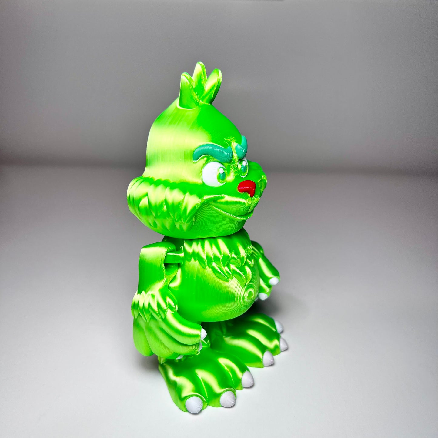 Anti Christmas Green Guy - 3D Printed Articulating Figure