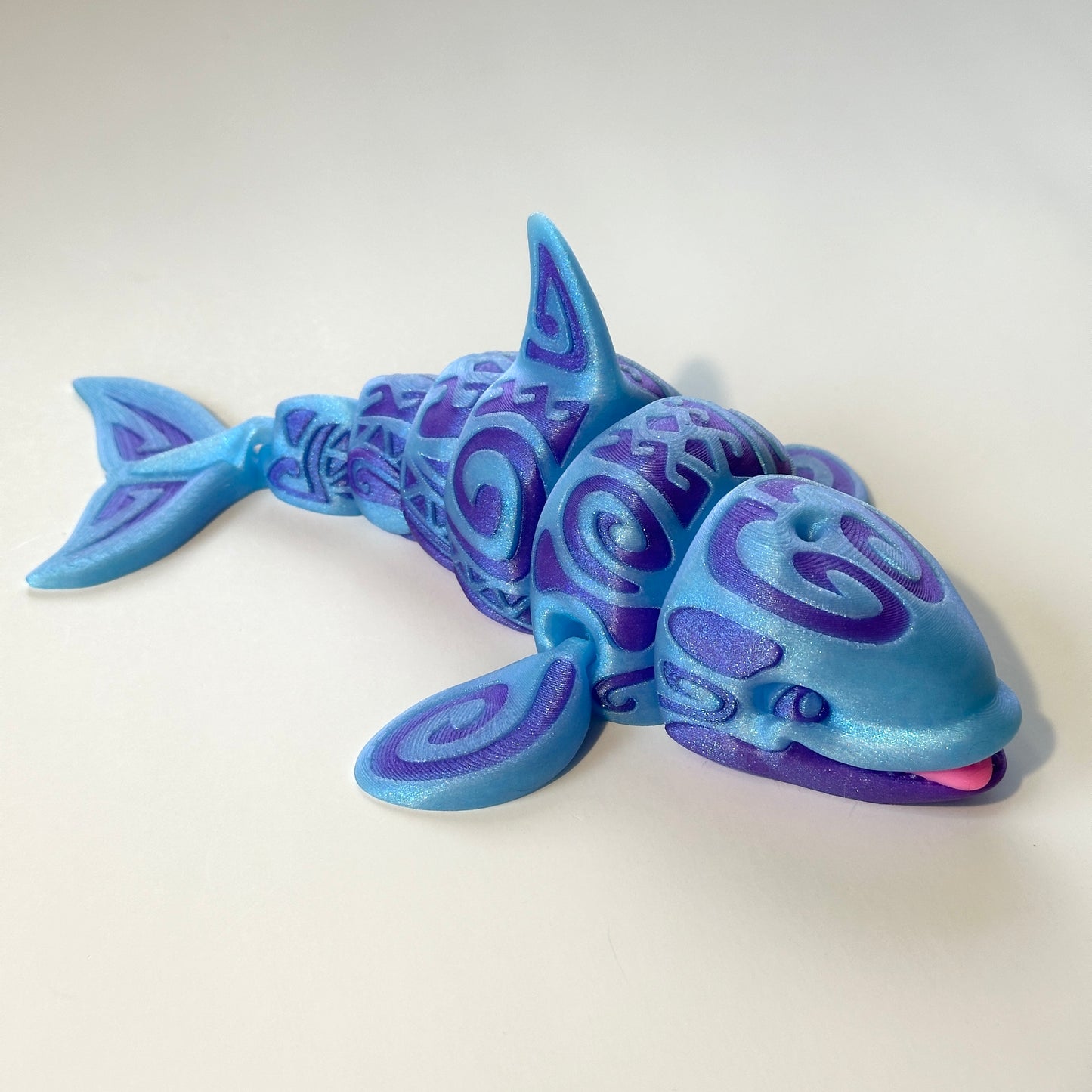 Tattooed Orca - 3D Printed Articulating Figurine