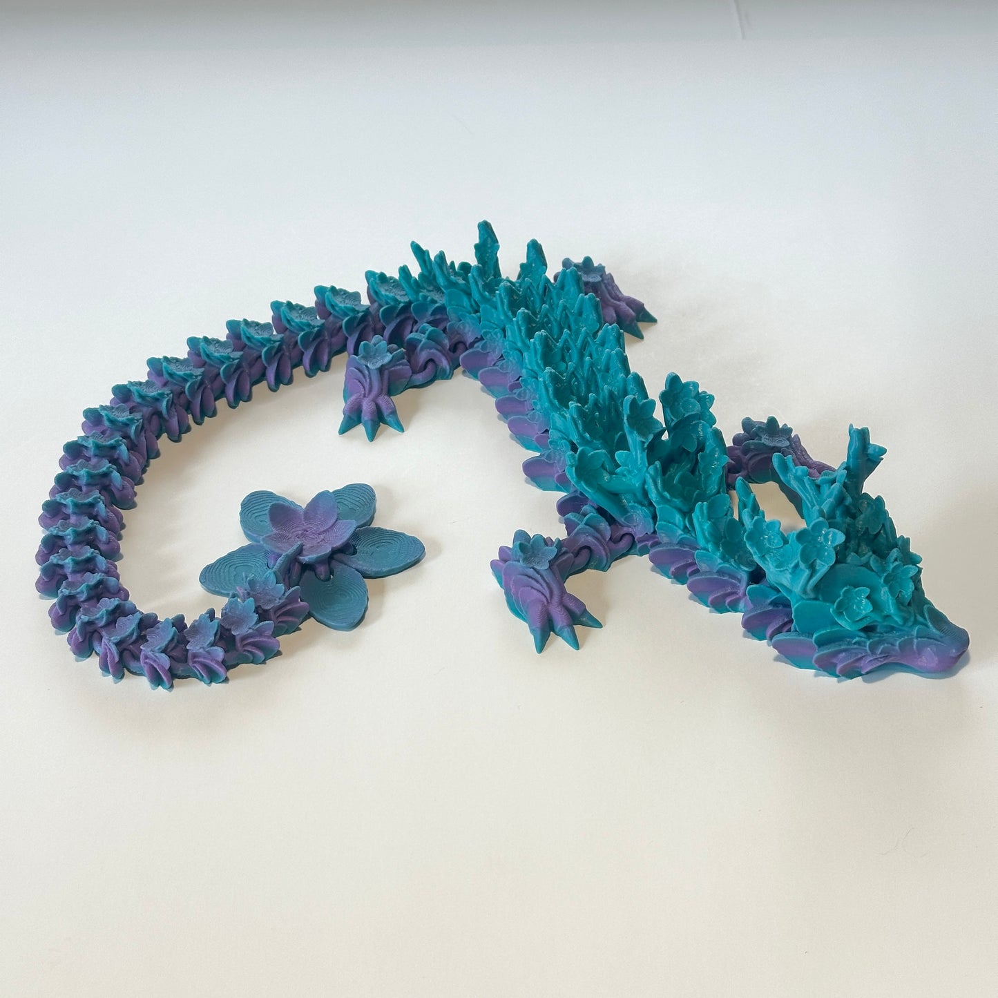 Large Cherry Blossom Dragon - 3D Printed Articulating Figurine