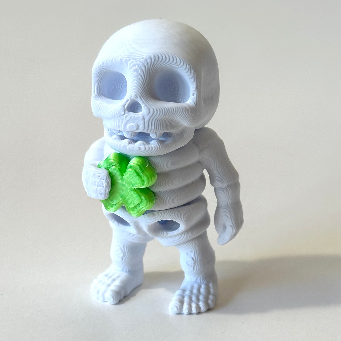 Mini Lucky Skeleton - 3D Printed Articulating FIgure