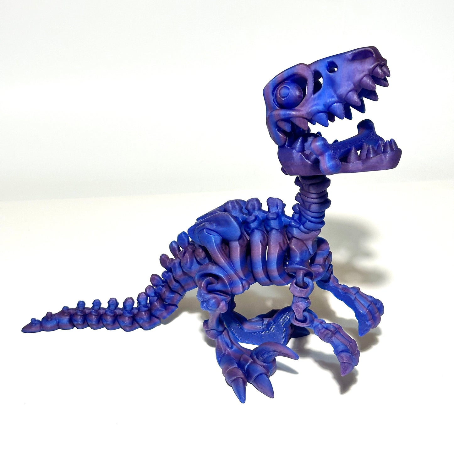 Giant Flexi Skeleton Raptor - 3D Printed Articulating Figure