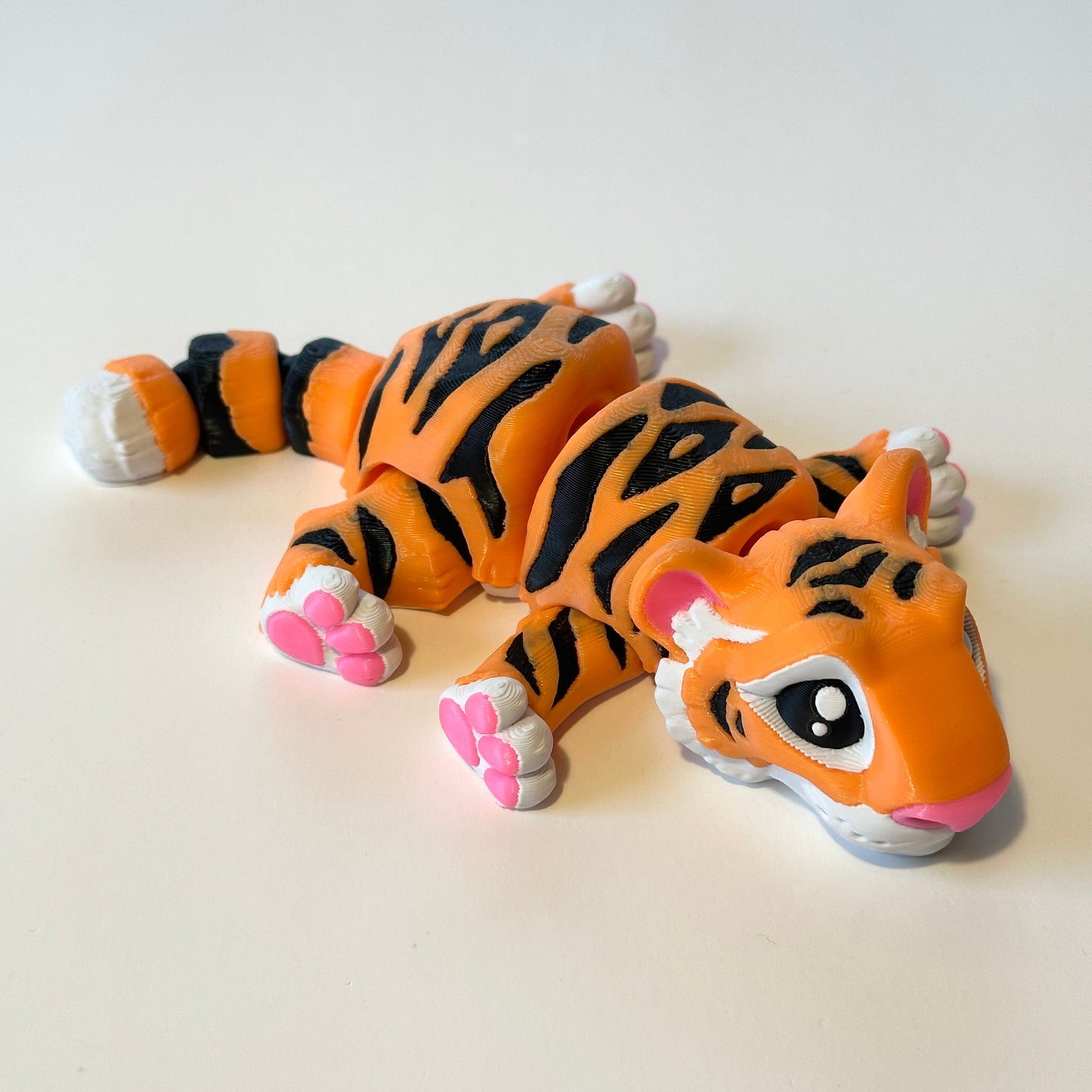 Large Mini Tiger - 3D Printed Articulating Figure