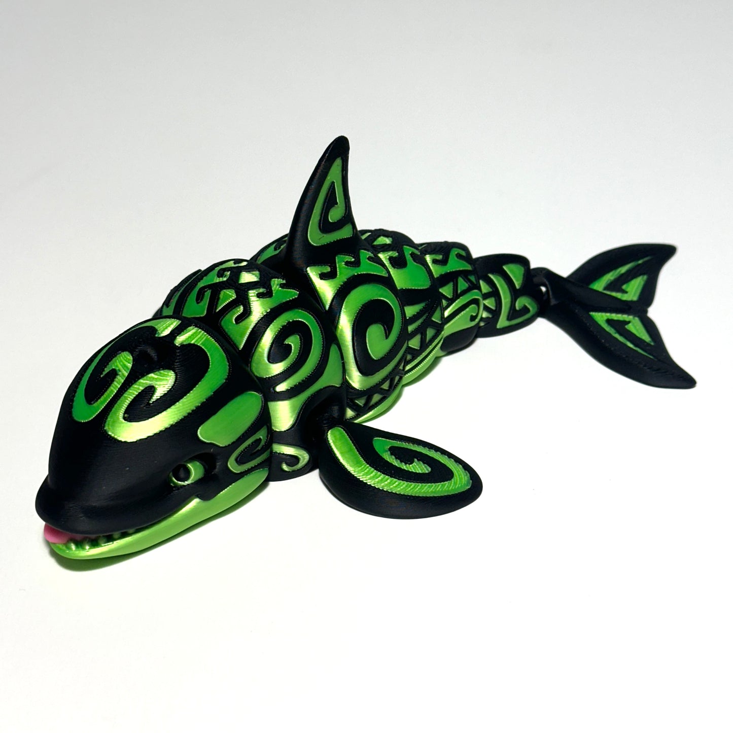 Tattooed Orca - 3D Printed Articulating Figurine