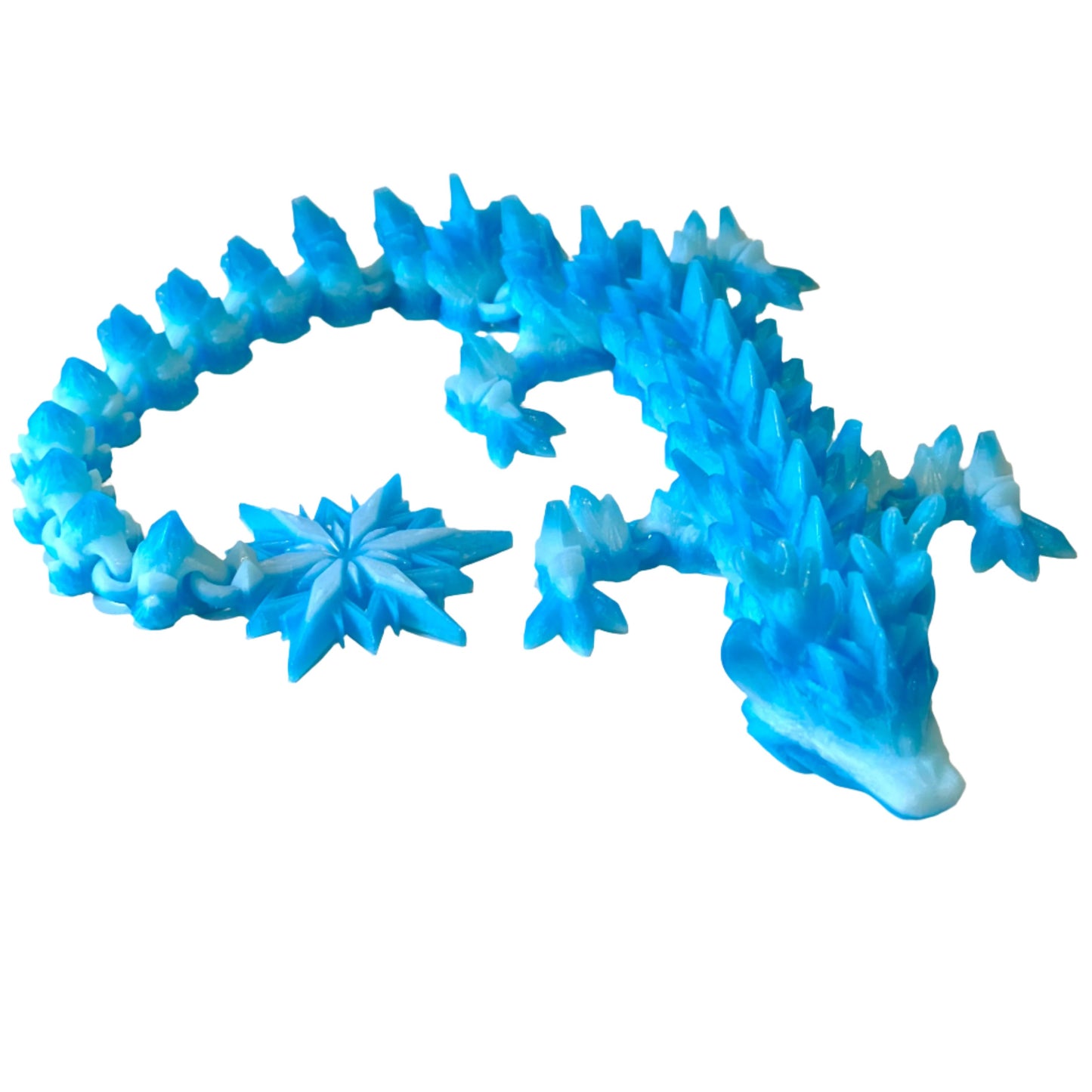 Large Winter Dragon - 3D Printed Articulating Figure