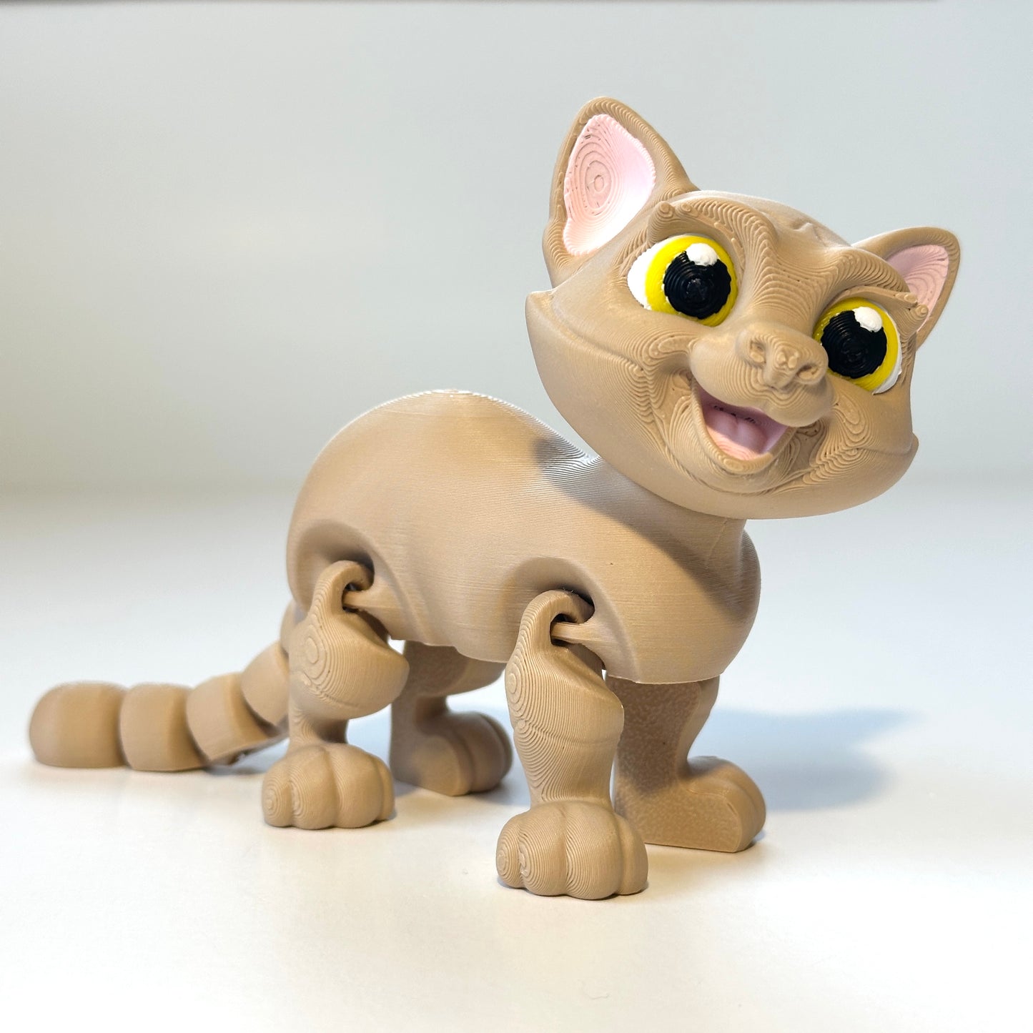 Flexi Cat - 3D Printed Articulating Figure