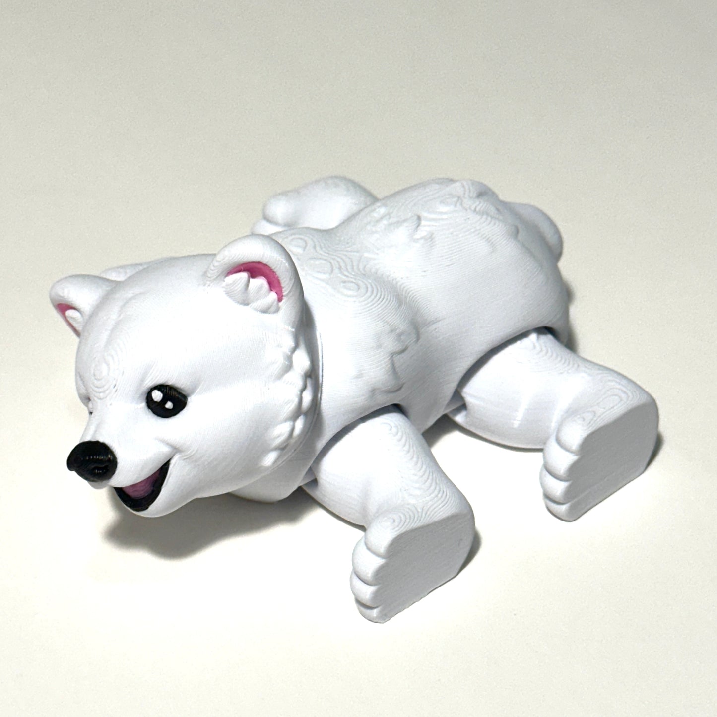 Small Polar Bear - 3D Printed Articulating FIgure