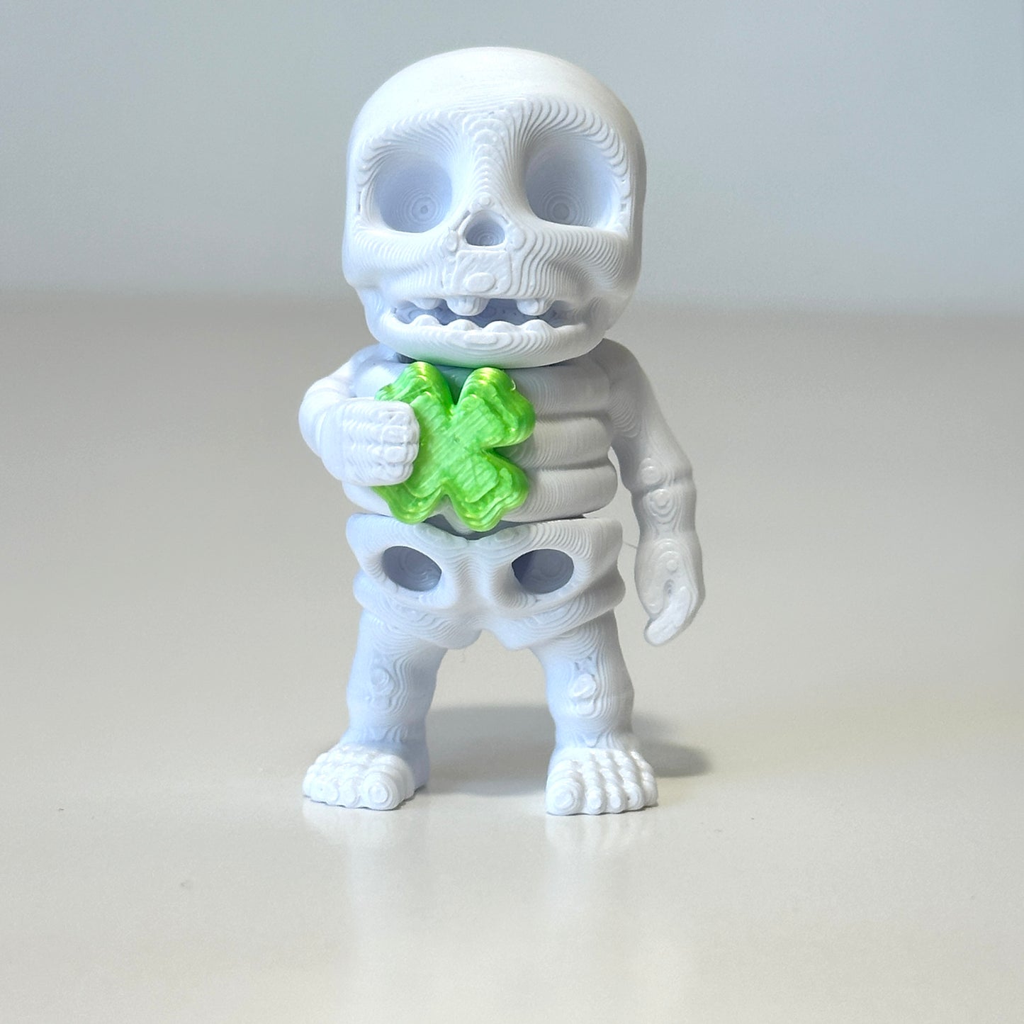 Mini Lucky Skeleton - 3D Printed Articulating FIgure