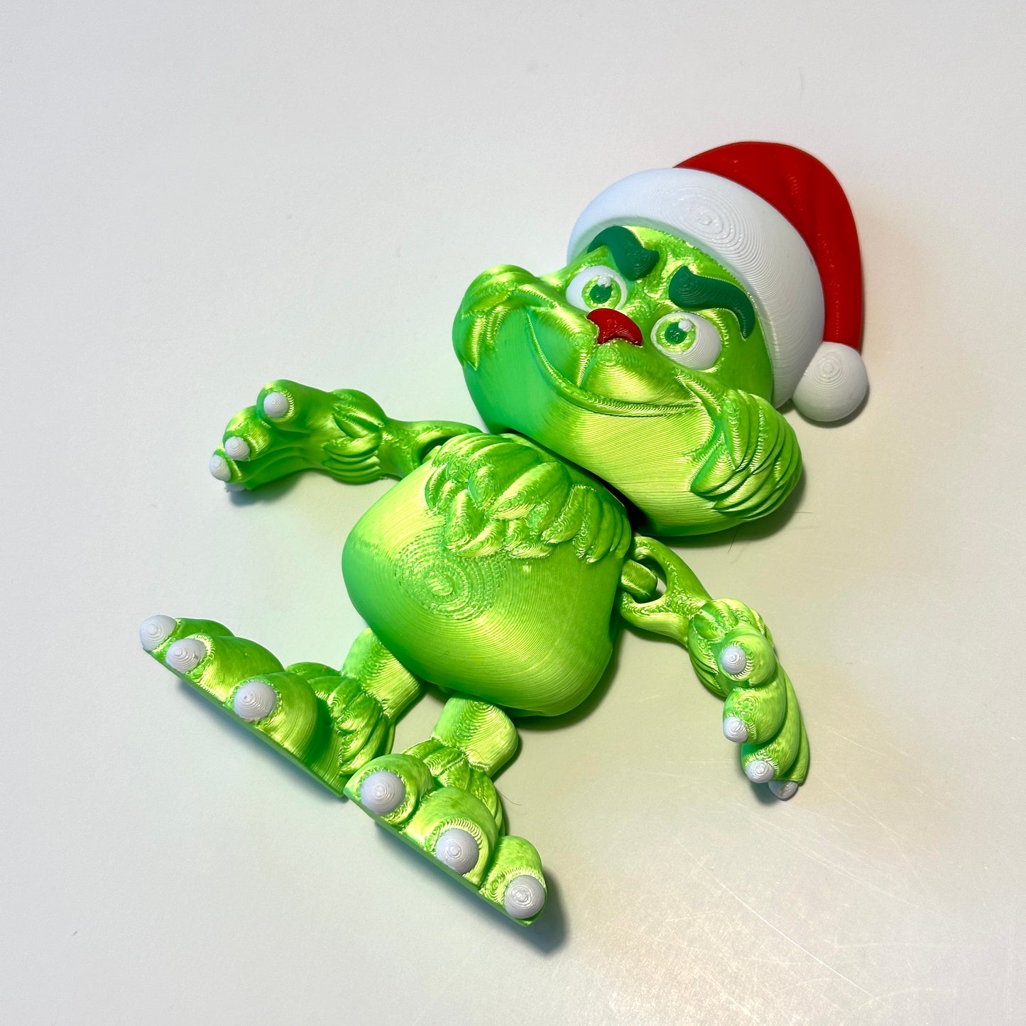 Anti Christmas Green Guy - 3D Printed Articulating Figure