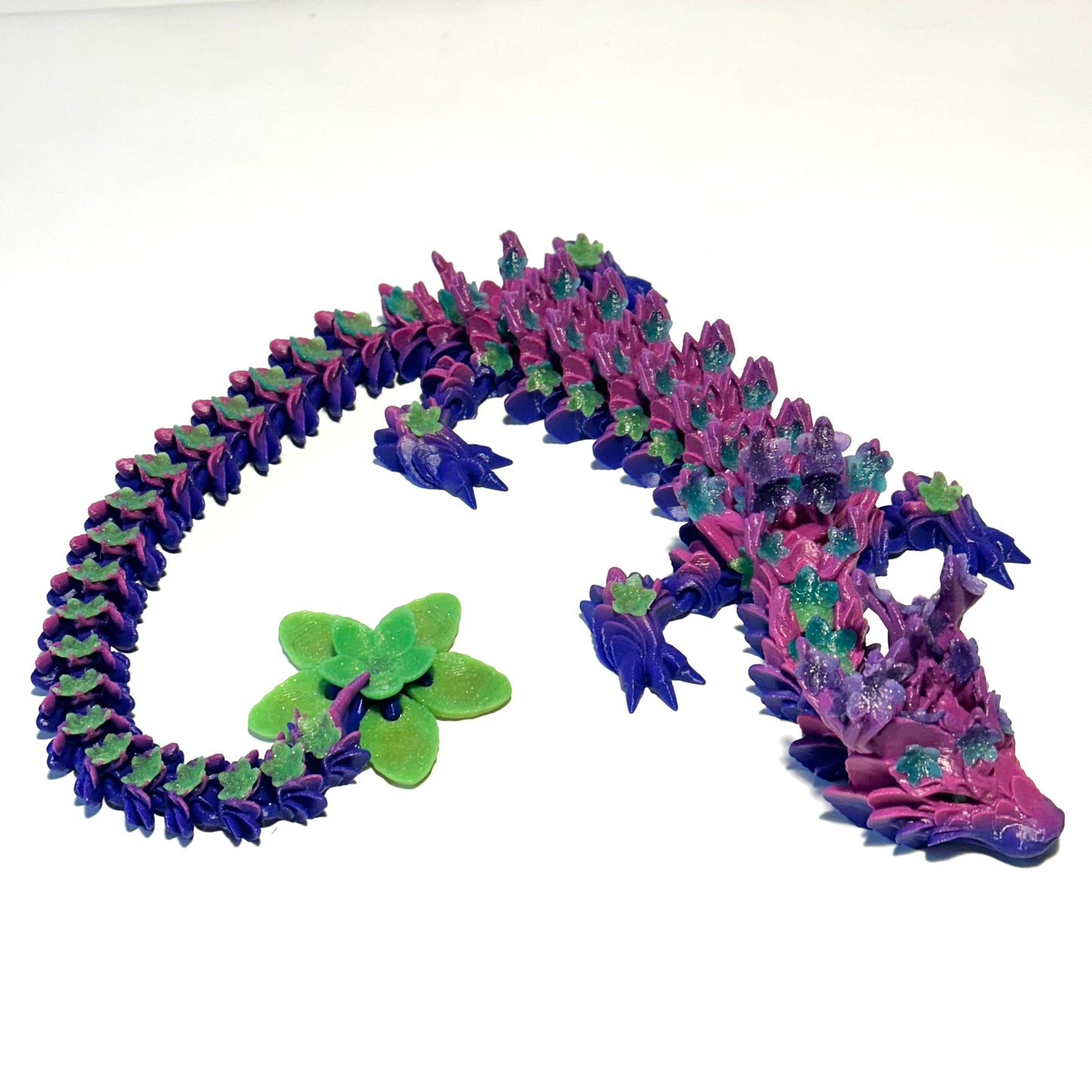 Large Cherry Blossom Dragon - 3D Printed Articulating Figurine