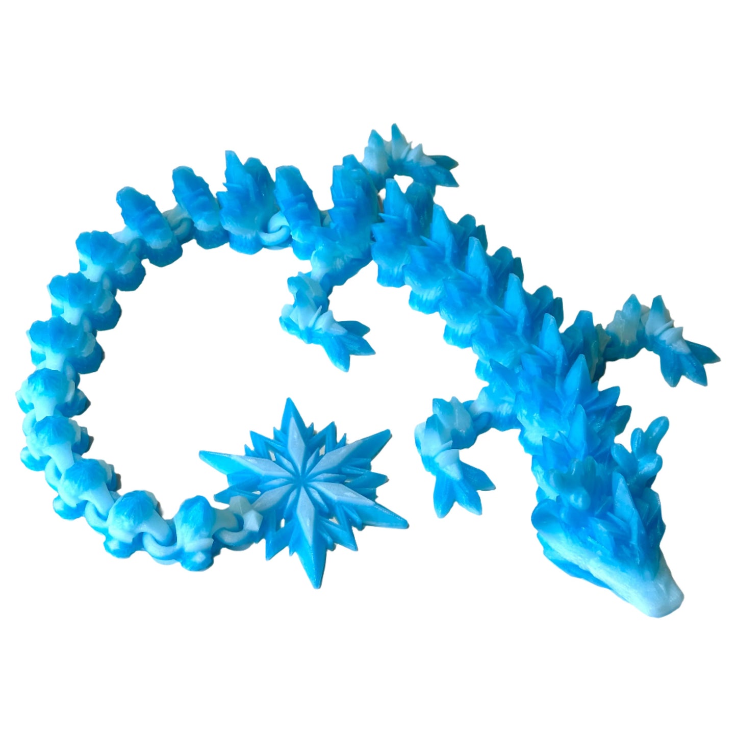 Large Winter Dragon - 3D Printed Articulating Figure