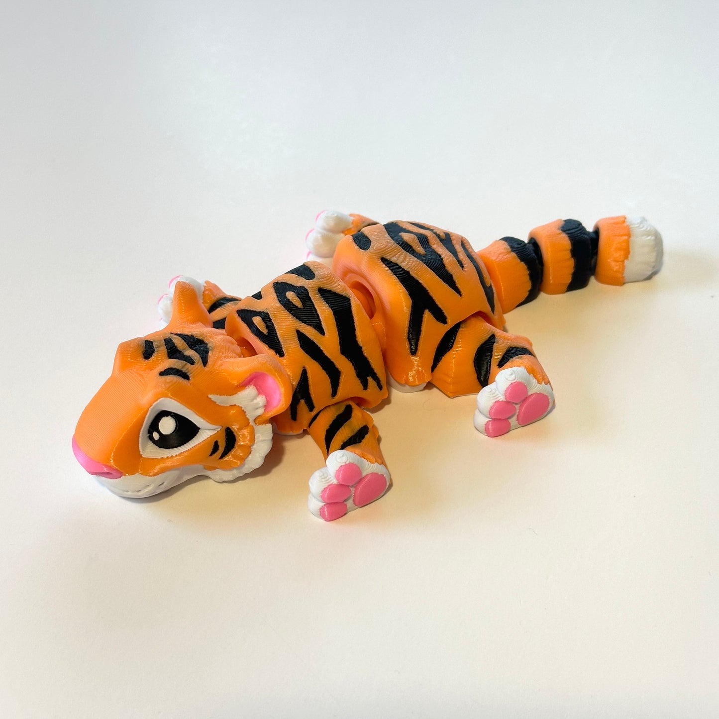 Large Mini Tiger - 3D Printed Articulating Figure