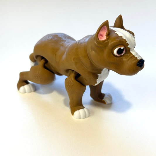 Flexi Pitt Bull - 3D Printed Articulating Figure