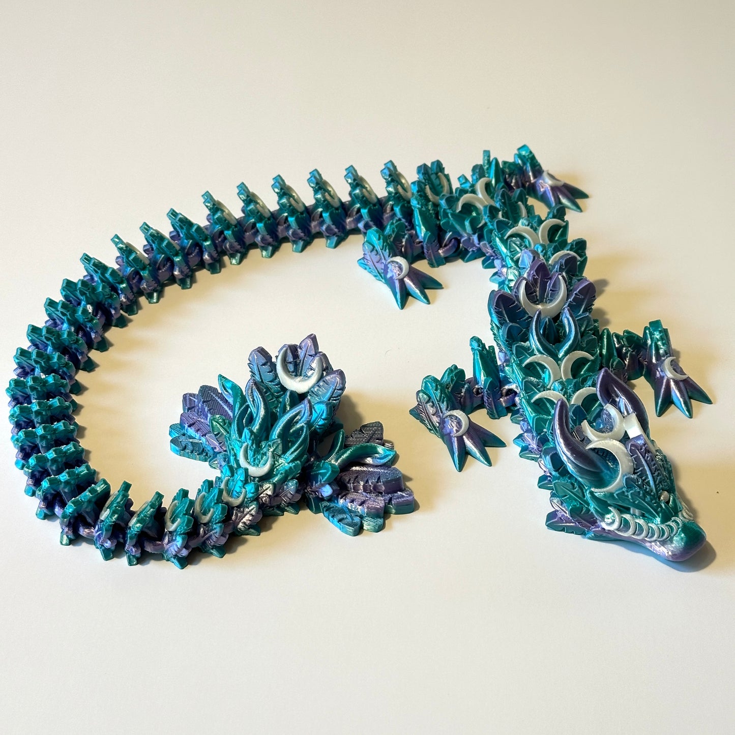 Large Lunar Dragon - 3D Printed Articulating