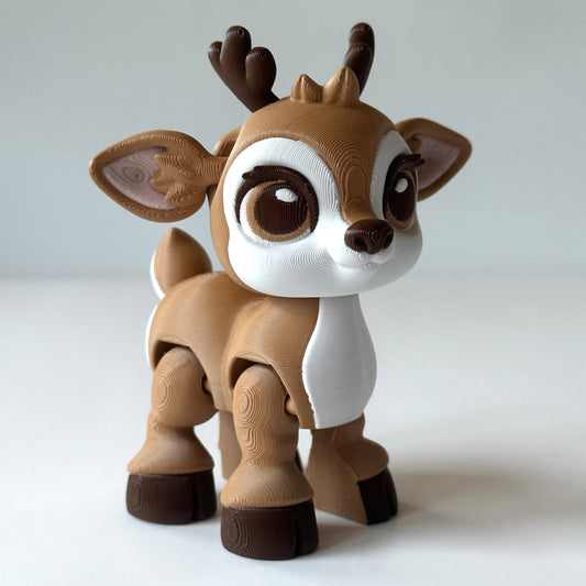 Flexi Baby Deer - 3D Printed Articulating Figure