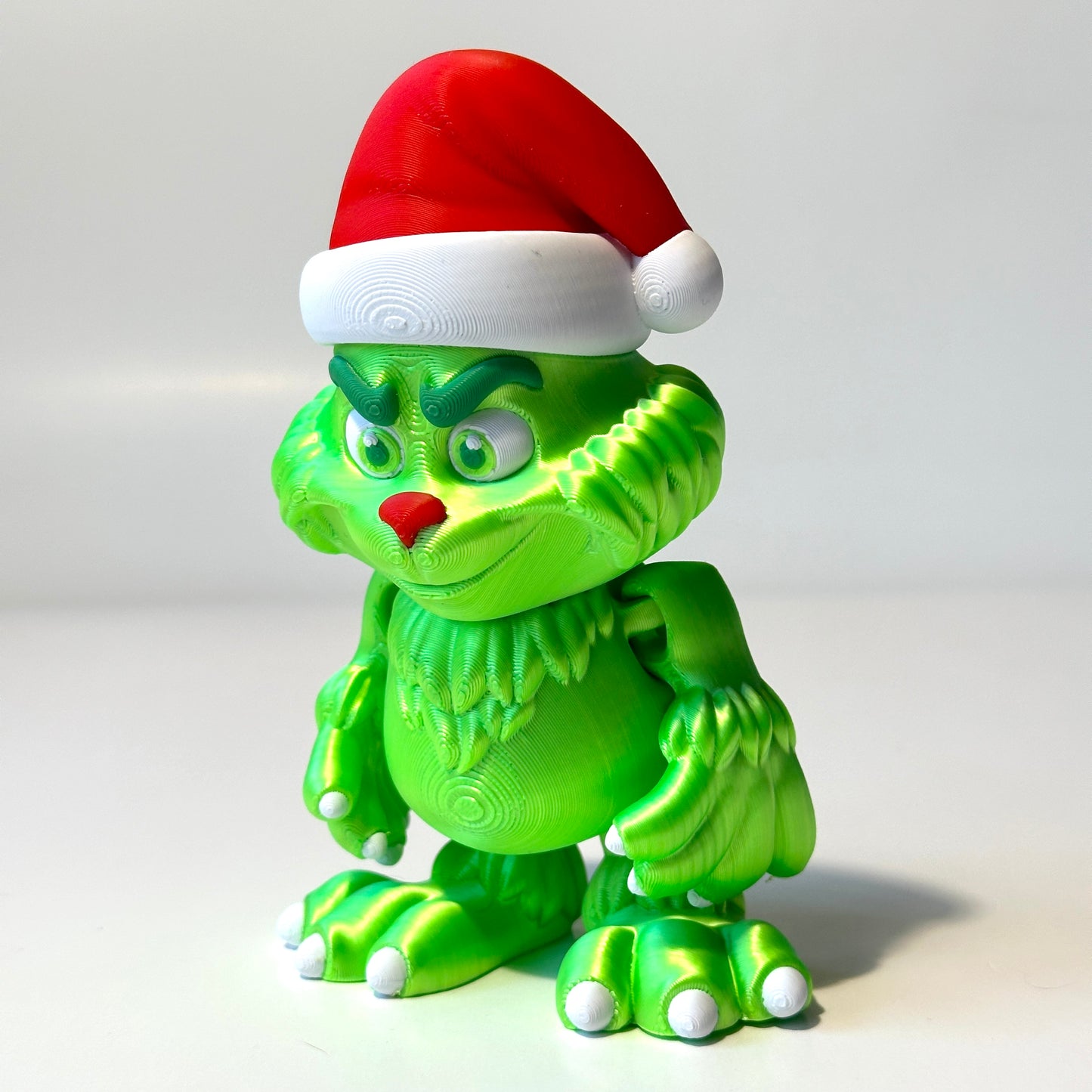 Anti Christmas Green Guy - 3D Printed Articulating Figure