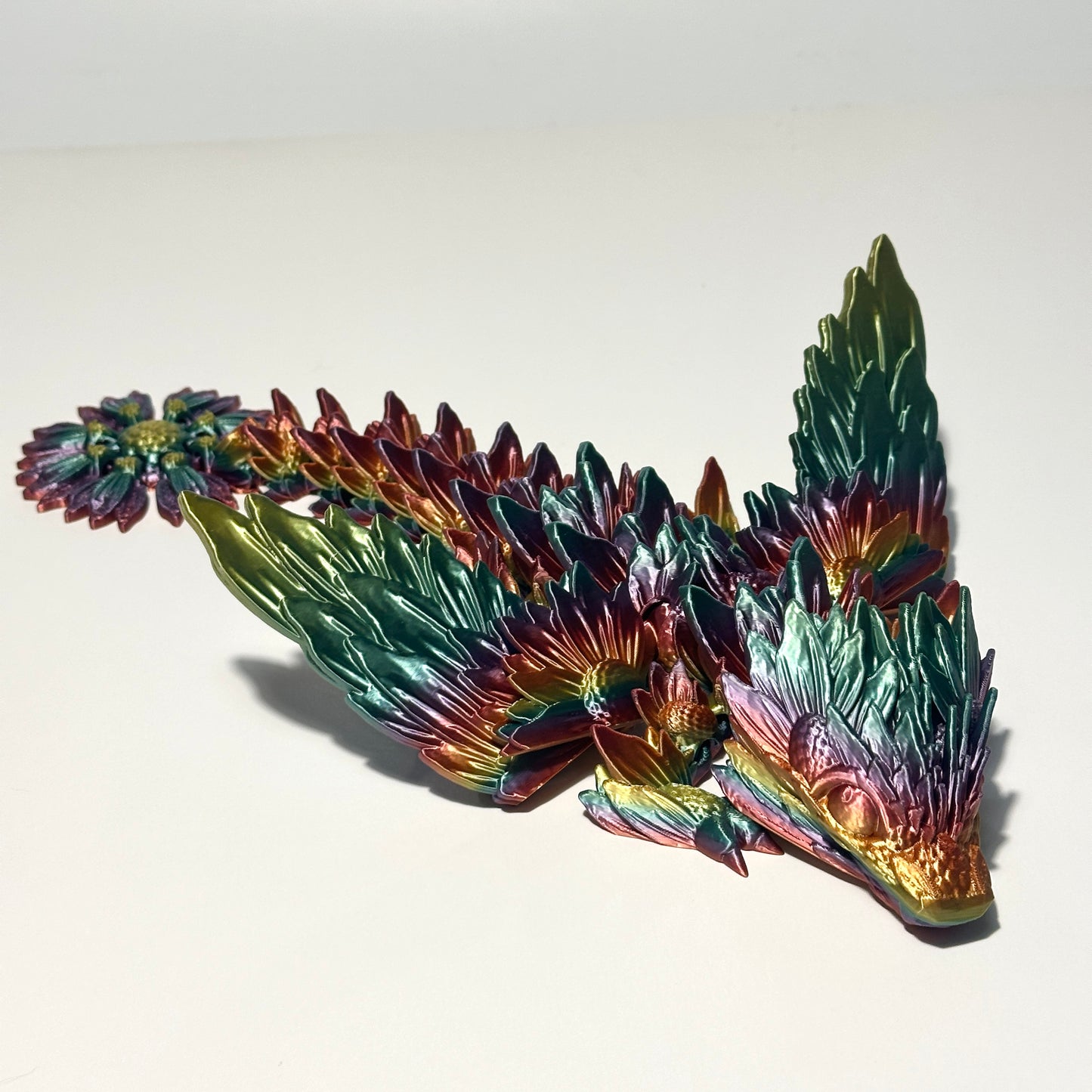 Baby Sunflower Wing Dragon - 3D Printed Articulating FIgure