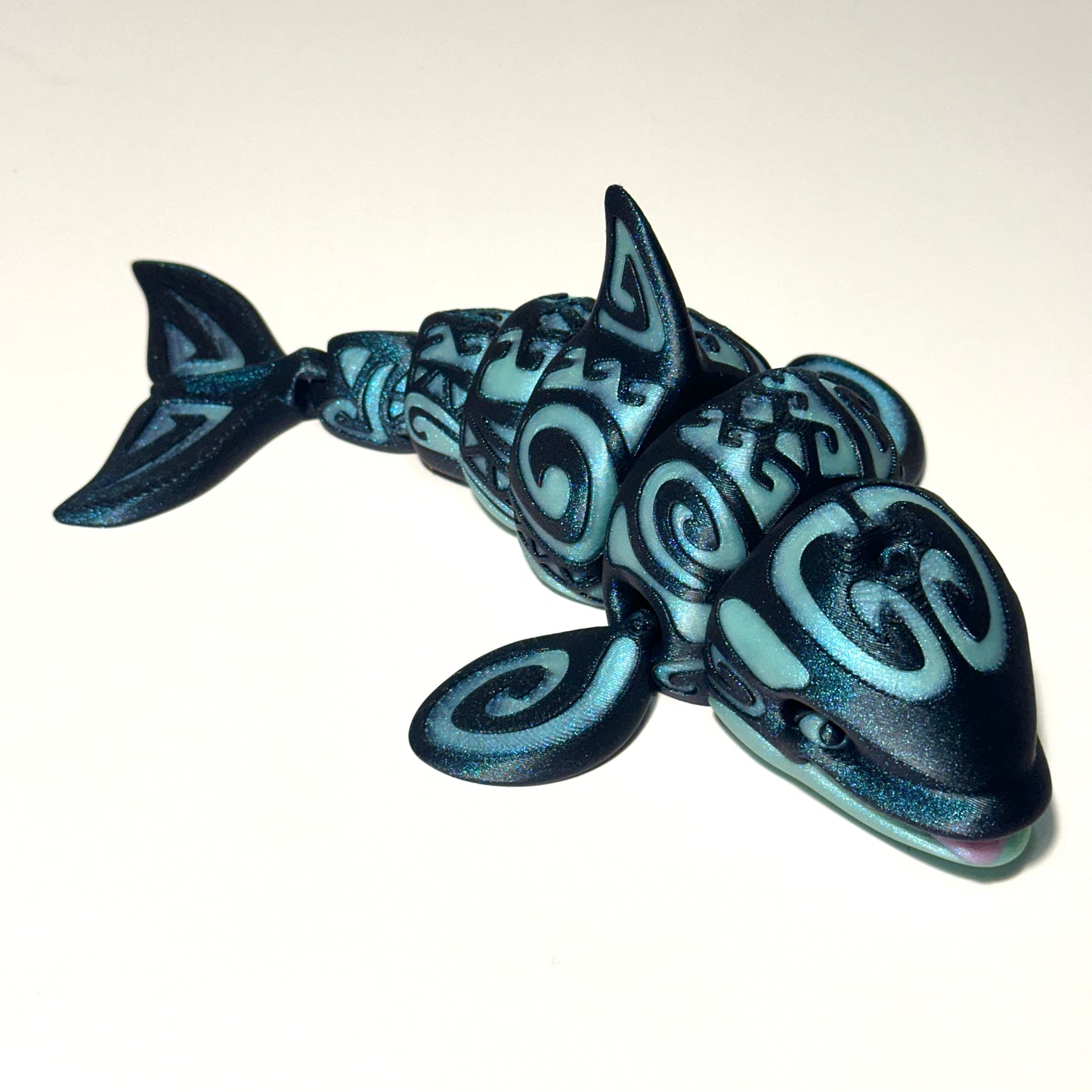 Tattooed Orca - 3D Printed Articulating Figurine