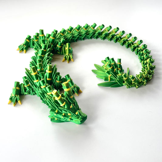 Large Bamboo Dragon - 3D Printed Articulating