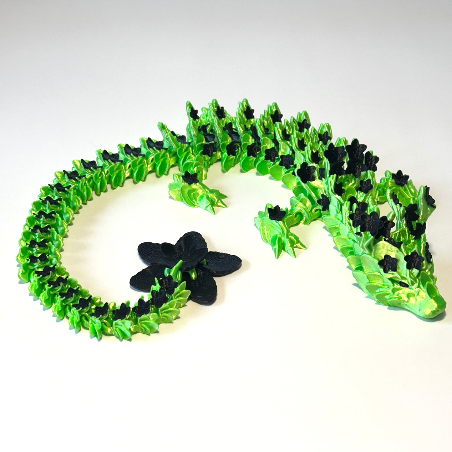 Large Cherry Blossom Dragon - 3D Printed Articulating Figurine