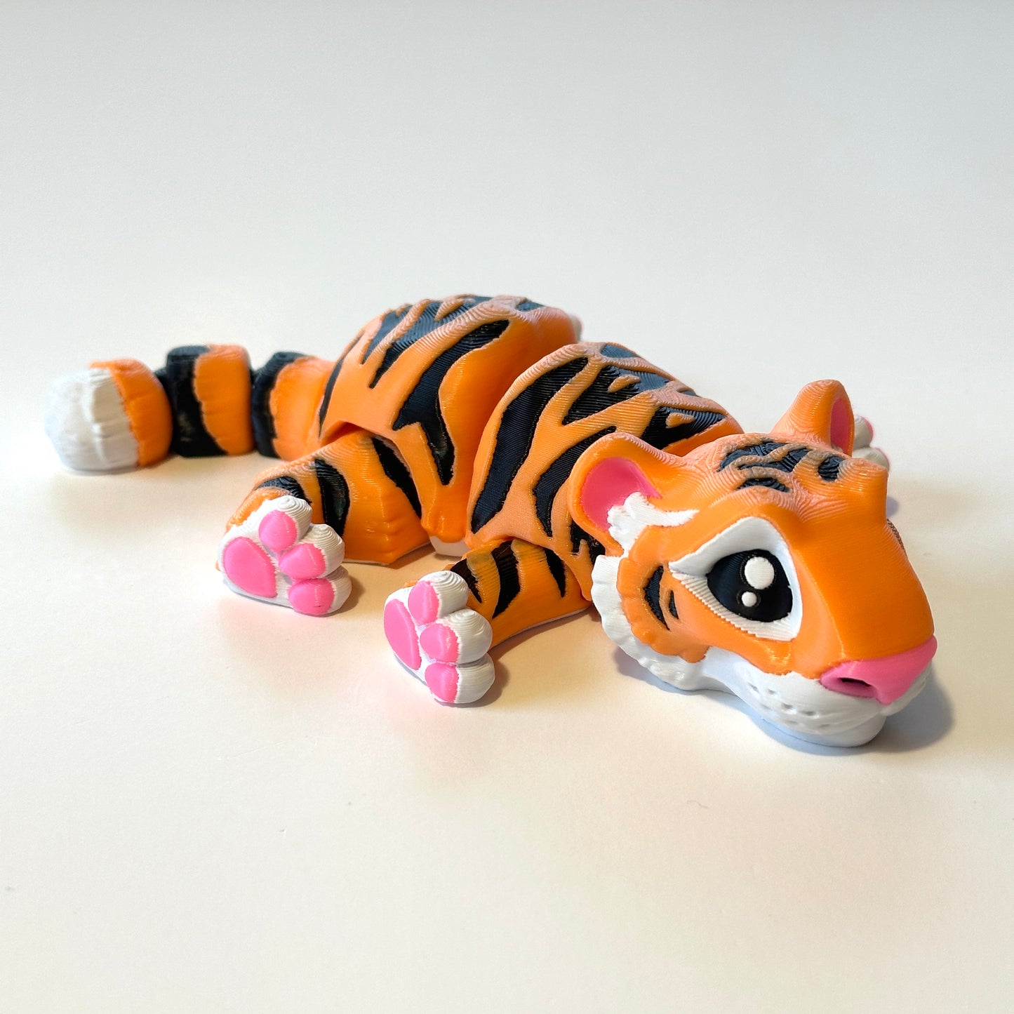 Large Mini Tiger - 3D Printed Articulating Figure