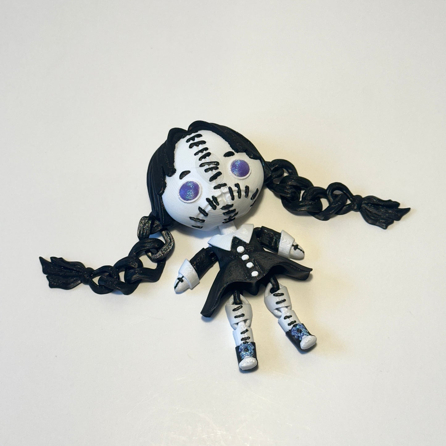 Creepy Wednesday Doll - 3D Printed Articulating Figure