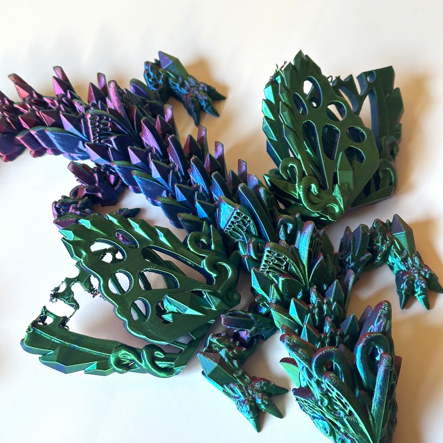 Fae Wolf Dragon - 3D Printed Articulating Figure