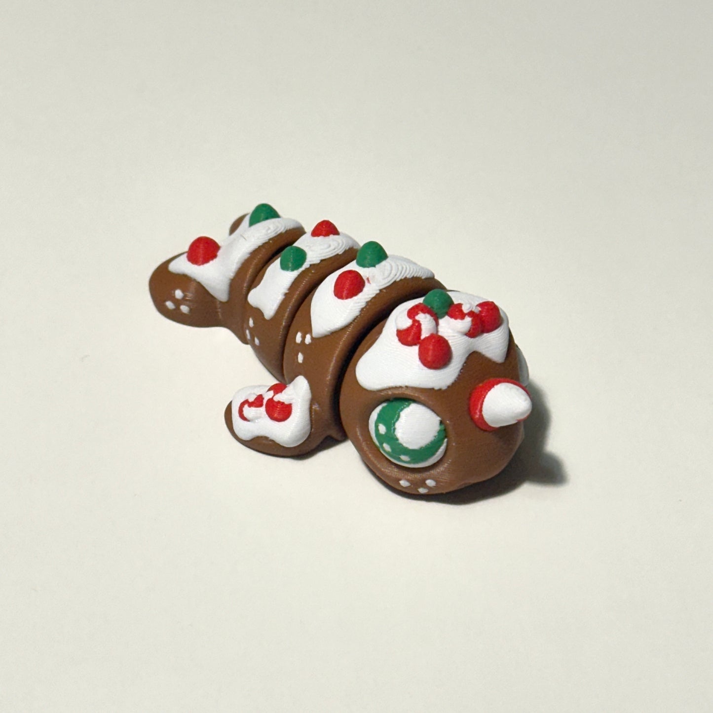 Gingerbread Narwal - 3D Printed Articulating Figure