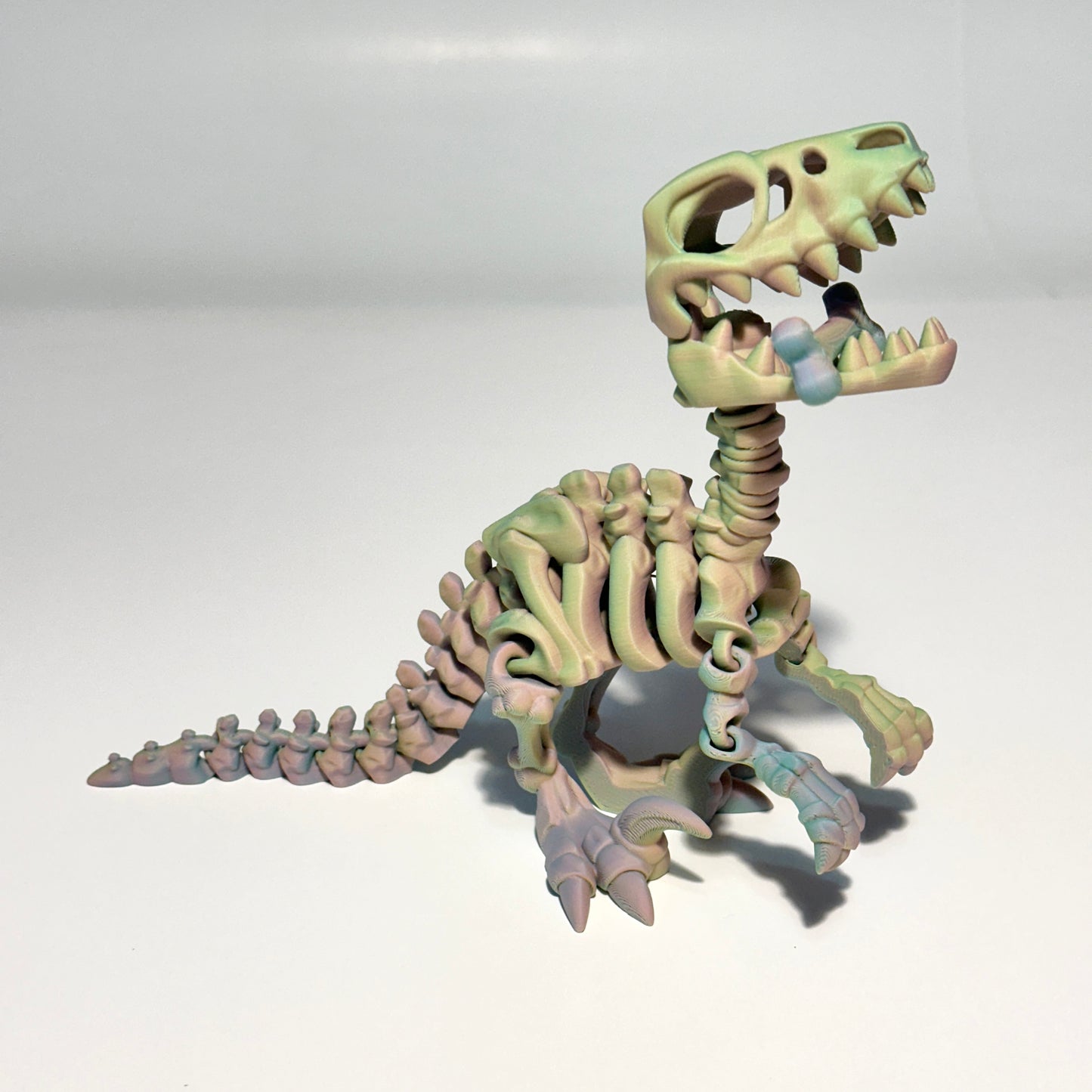 Flexi Skeleton Raptor - 3D Printed Articulating Figure