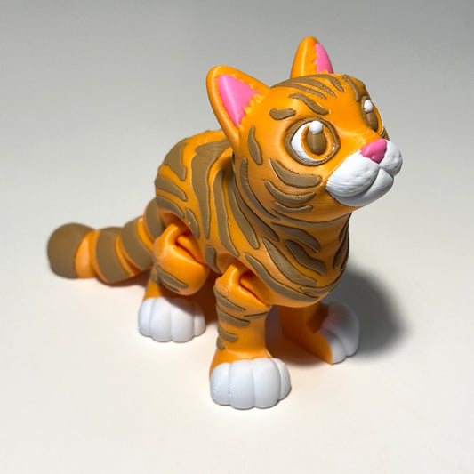 Flexi Short Hair Cat - 3D Printed Articulating Figure