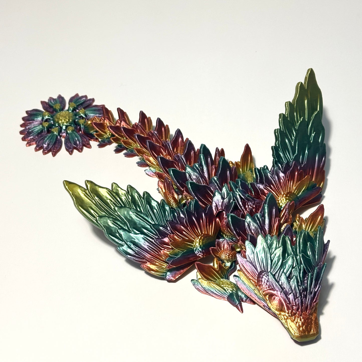 Baby Sunflower Wing Dragon - 3D Printed Articulating FIgure