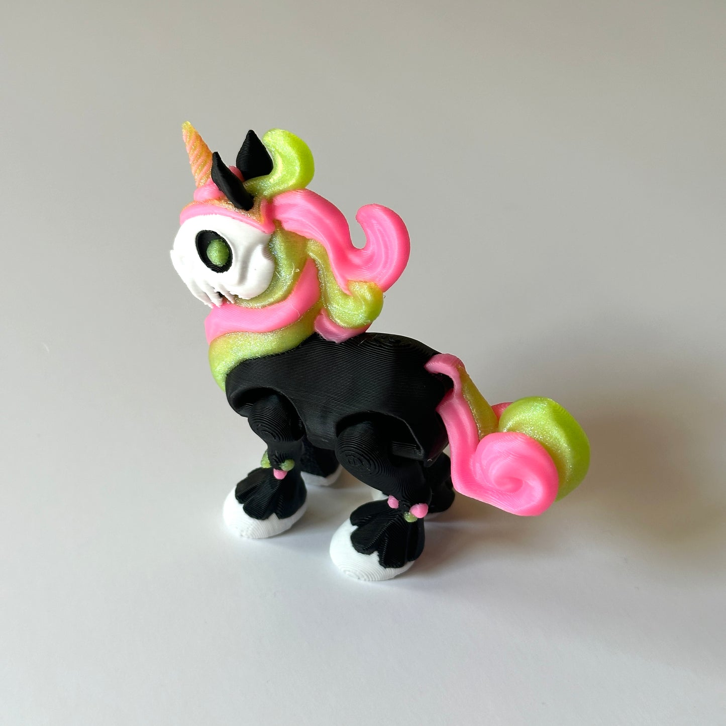 Mini Spooky Unicorn - 3D Printed Articulating Figure