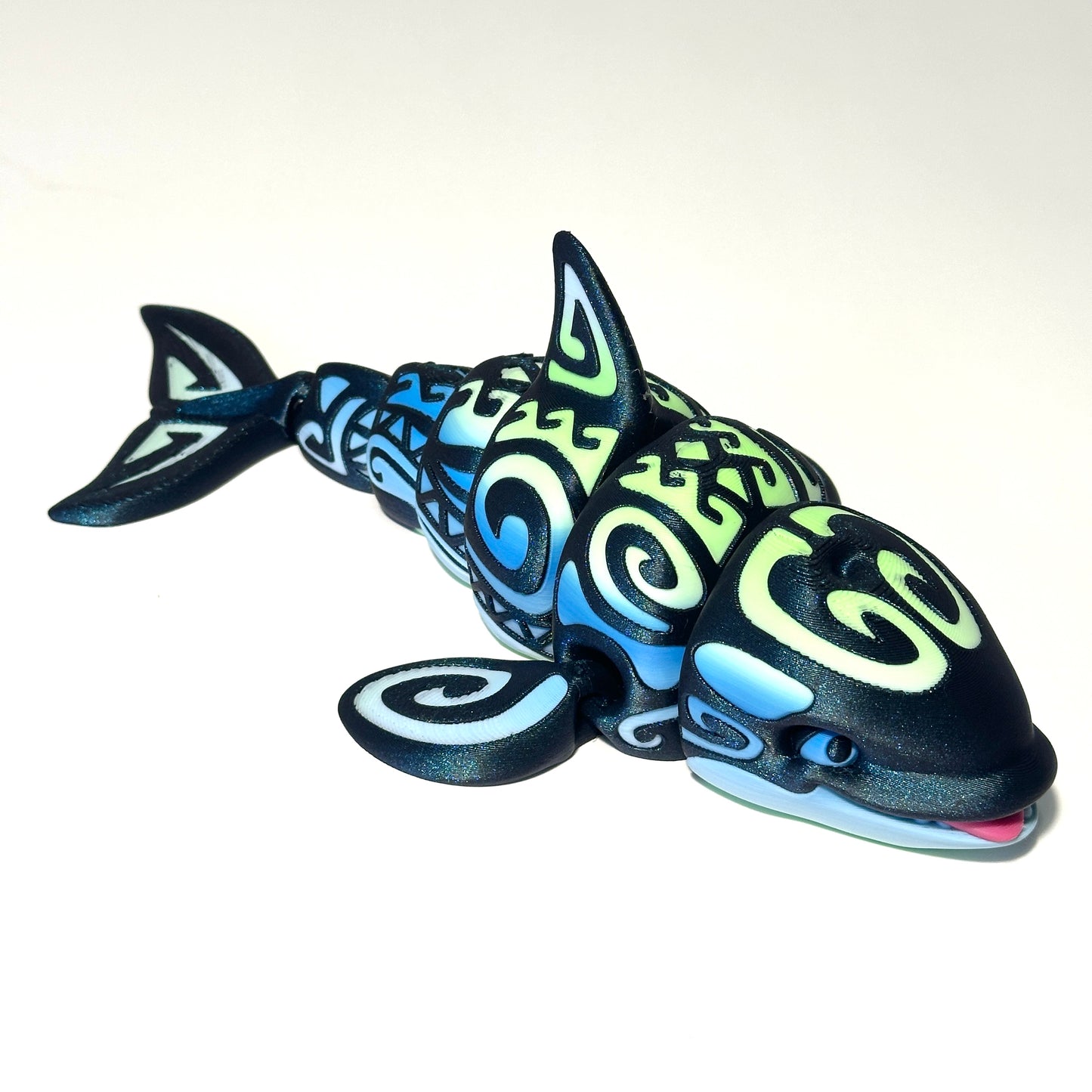 Tattooed Orca - 3D Printed Articulating Figurine