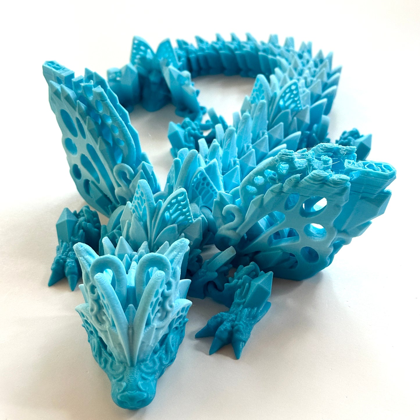 Fae Wolf Dragon - 3D Printed Articulating Figure