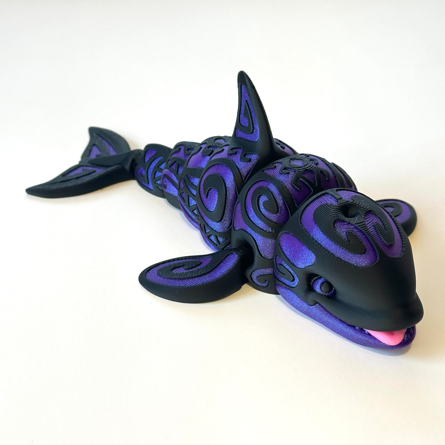 Tattooed Orca - 3D Printed Articulating Figurine