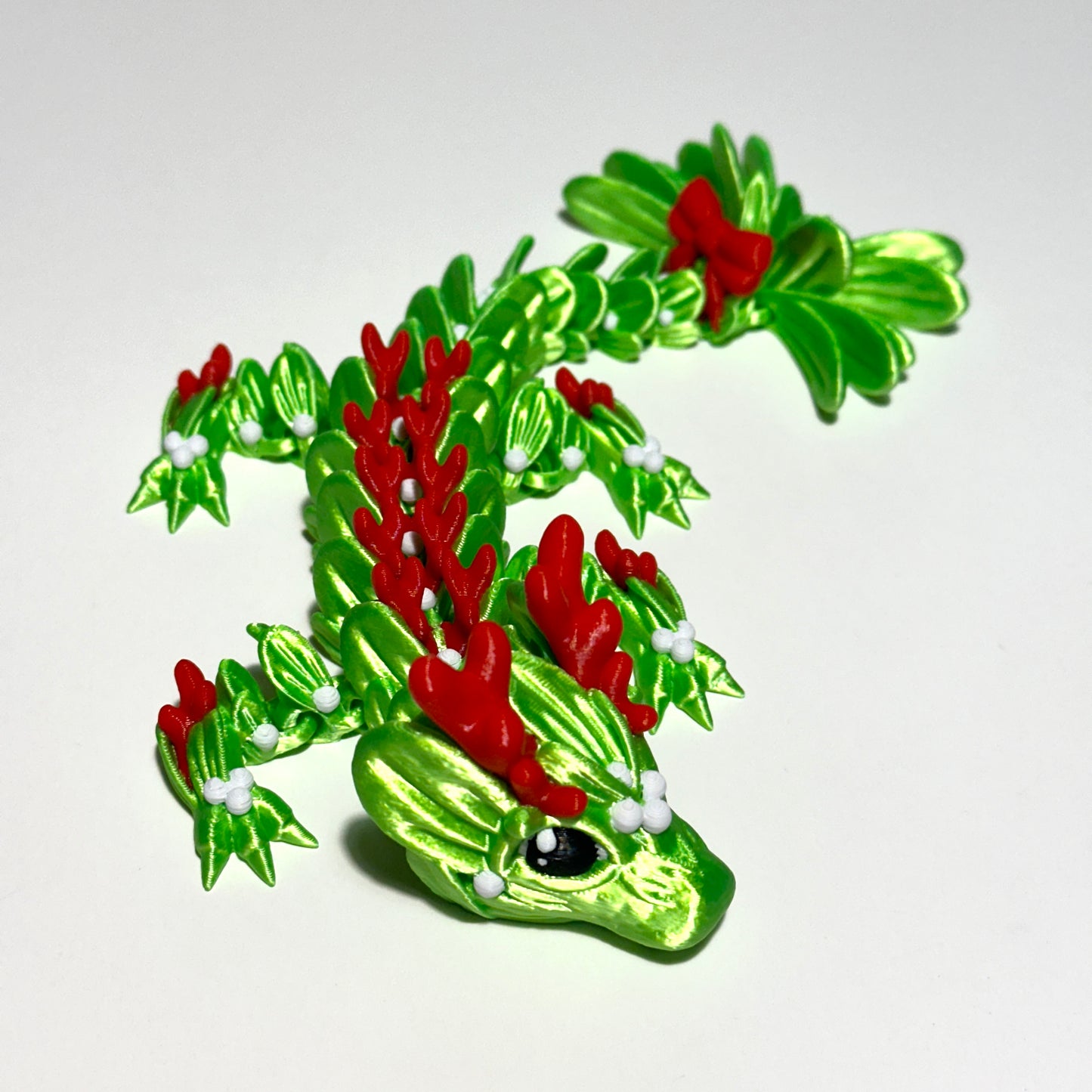 Baby Mistletoe Dragon - 3D Printed Articulating Figure