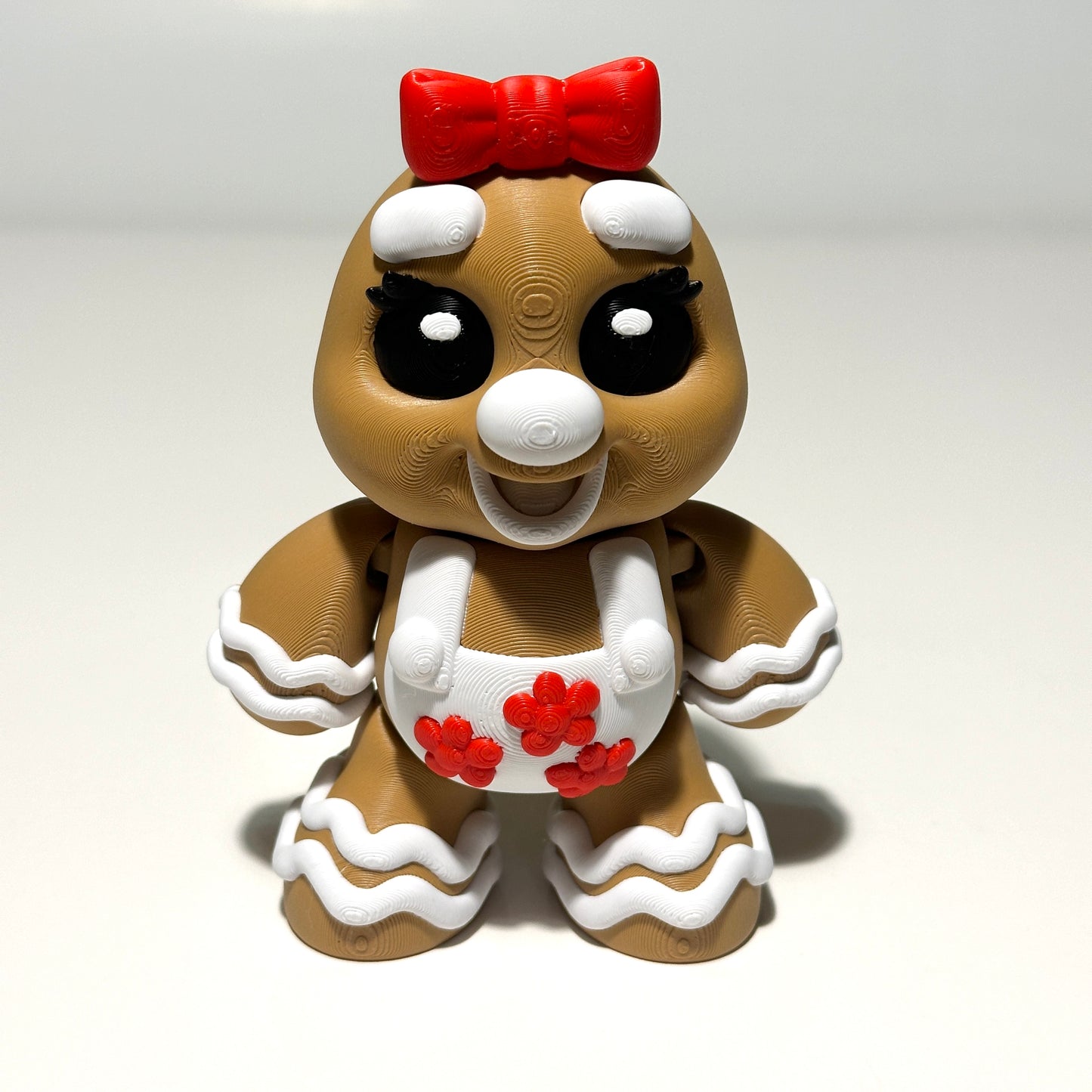 Mrs. Gingerbread - 3D Printed Articulating Figure