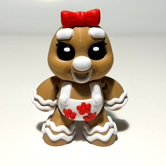 Mrs. Gingerbread - 3D Printed Articulating Figure