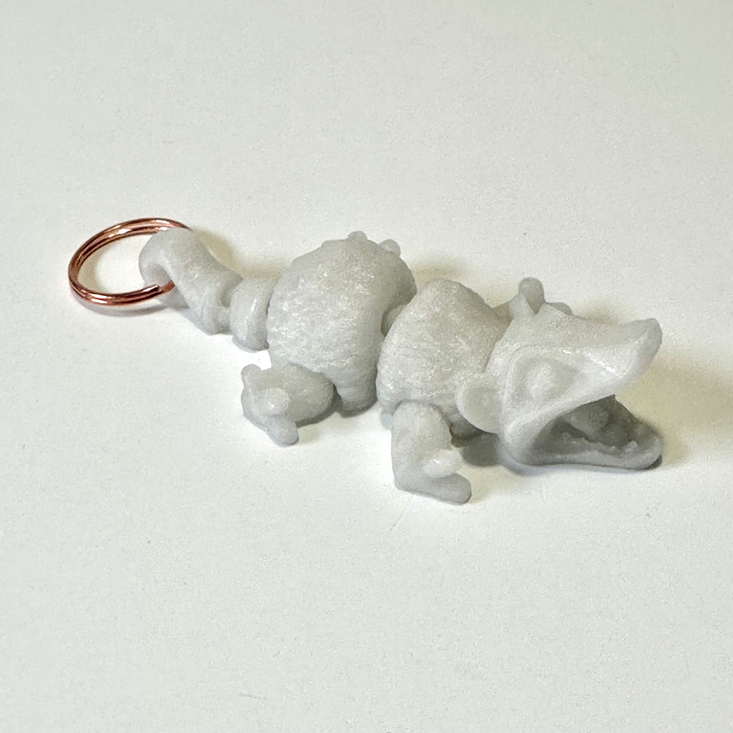 Baby Opossum Keychain - 3D Printed Articulating Figure