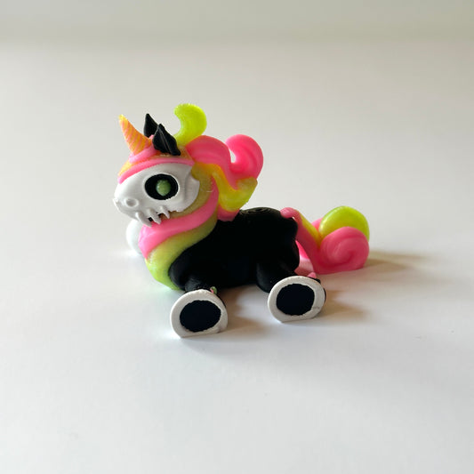 Mini Spooky Unicorn - 3D Printed Articulating Figure