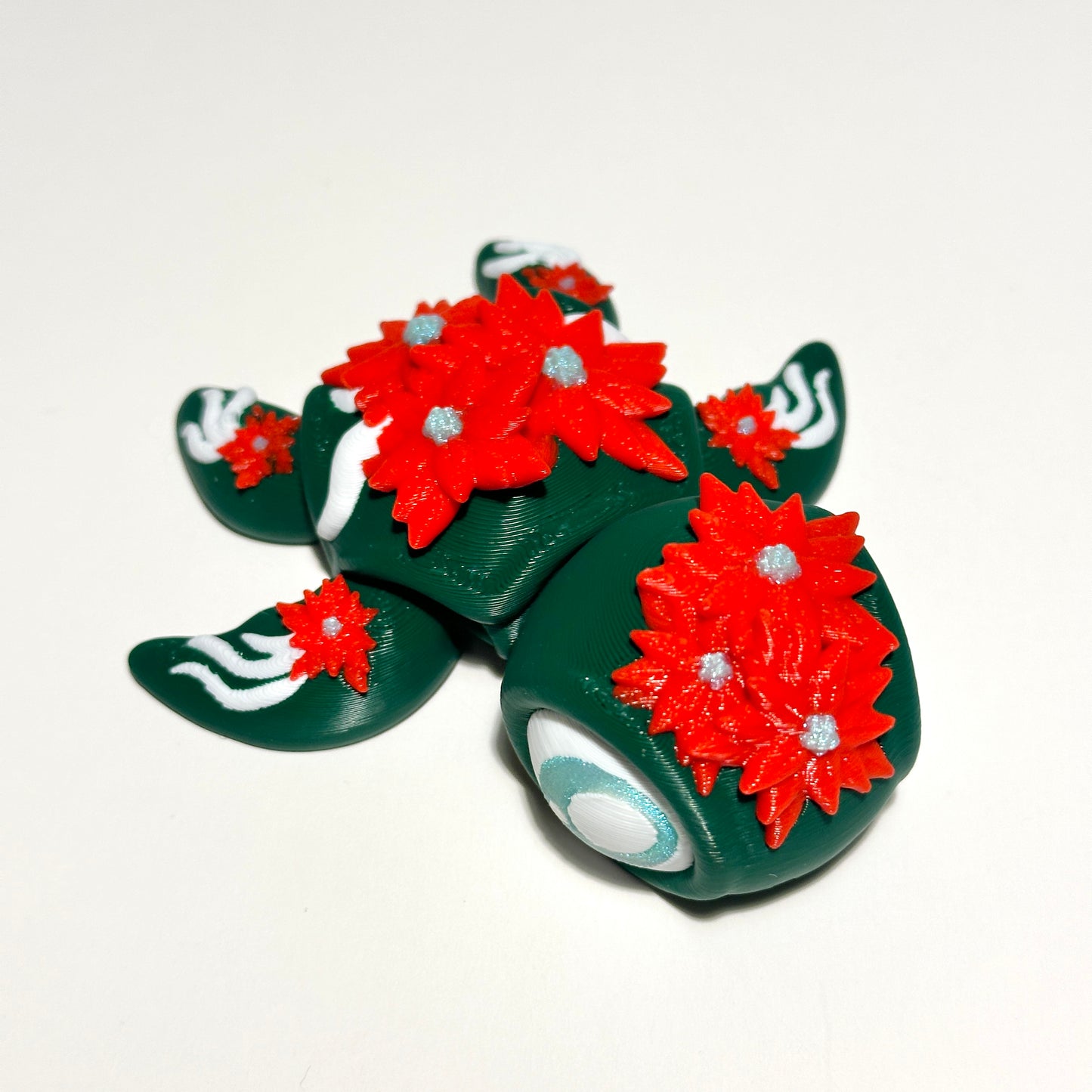 Poinsettia Turtle - 3D Printer Articulating Figure