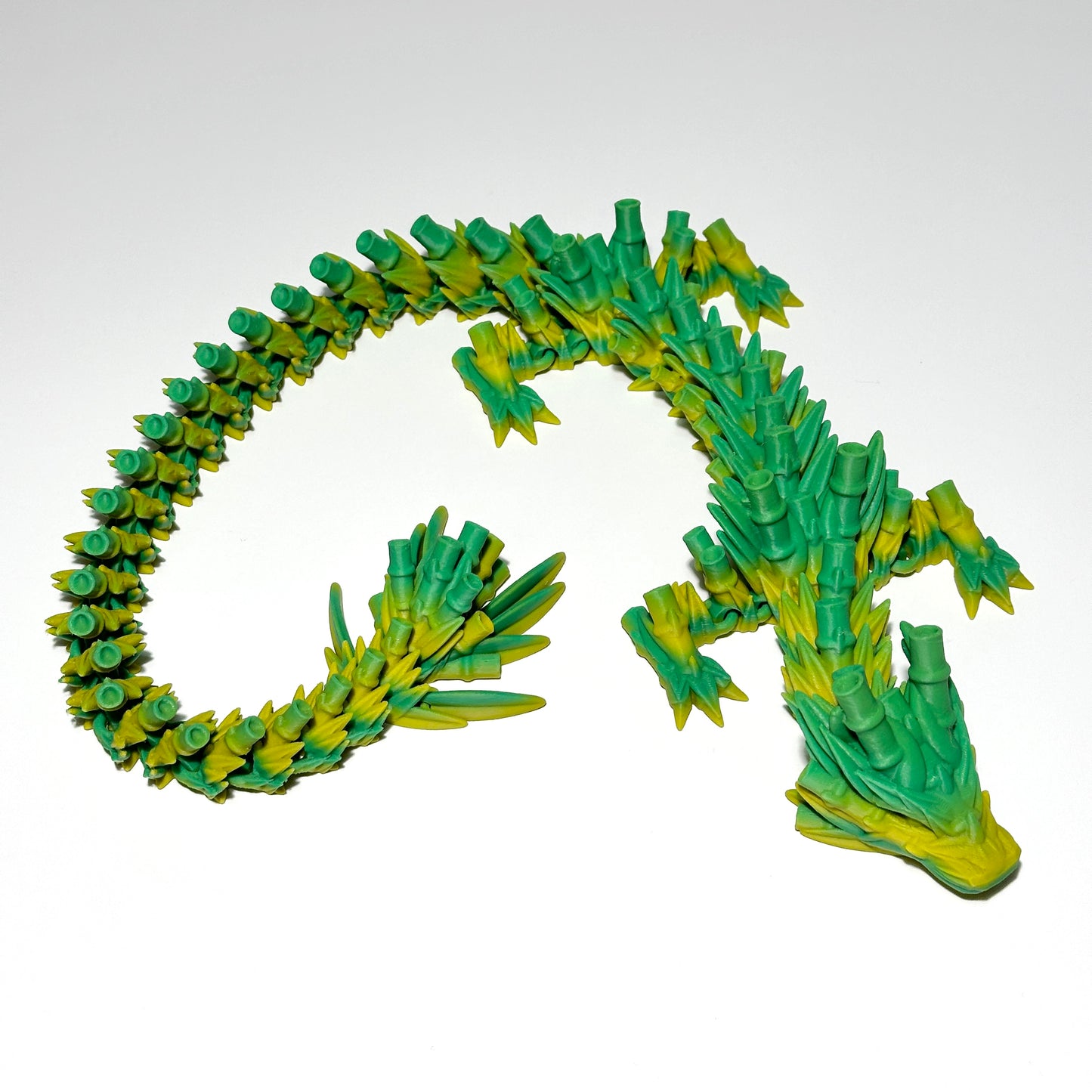 Large Bamboo Dragon - 3D Printed Articulating