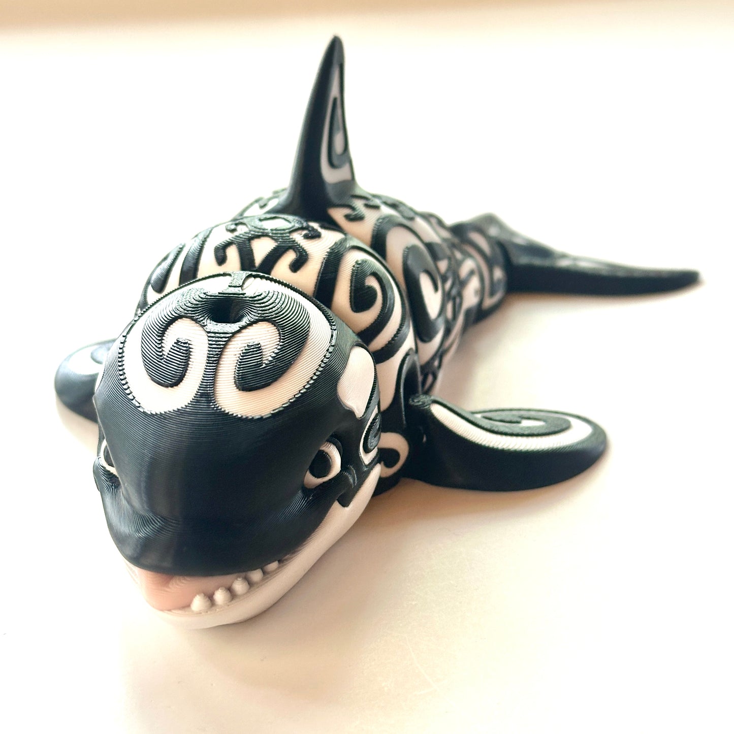 Tattooed Orca - 3D Printed Articulating Figurine