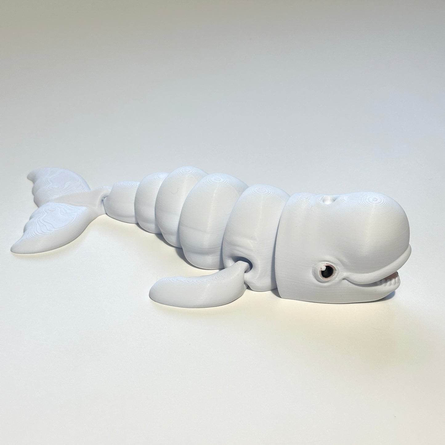 Flexi Beluga Whale - 3D Printed Articulating Figure