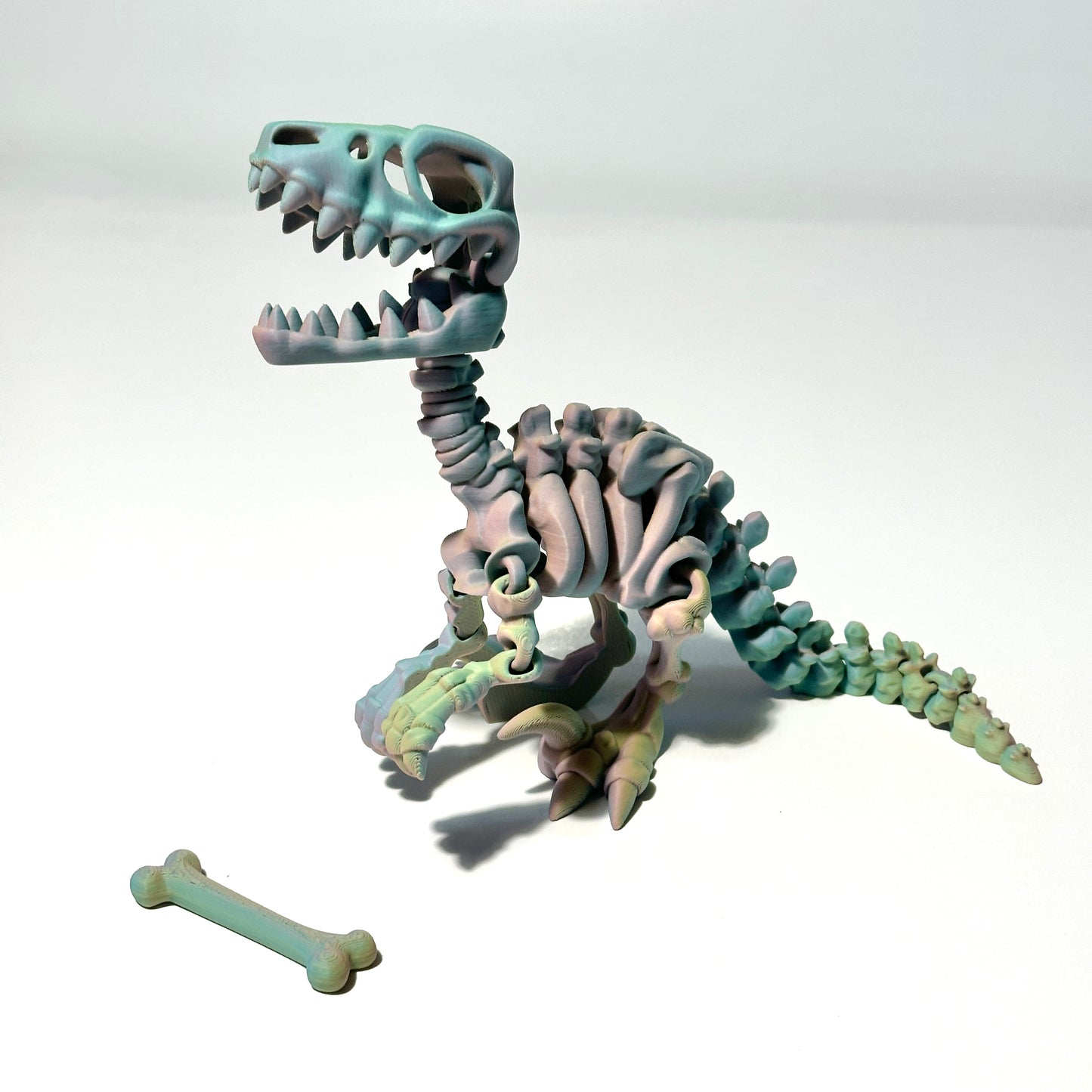 Flexi Skeleton Raptor - 3D Printed Articulating Figure