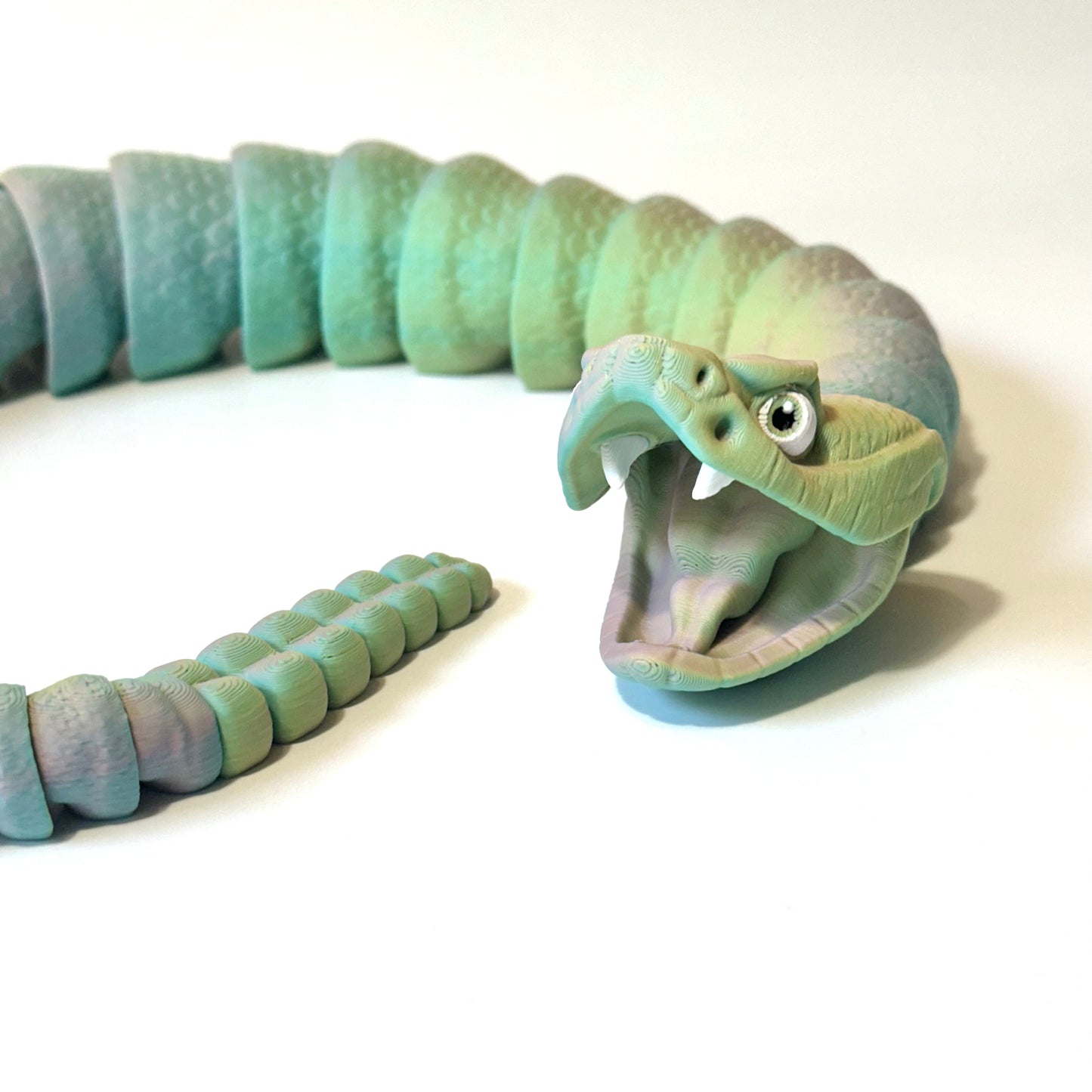 3D Printed Rattlesnake - Articulating Figure